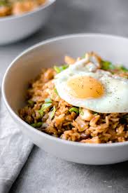 Improving a packet of instant ramen. Easy Chicken And Kimchi Fried Rice So Much Food