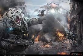 Animal War Alejandro Gonzalez Agudelo Cat Furry Furry Art Concept Art Characters