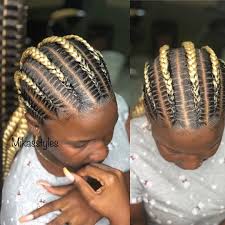 Blonde Stitchedbraids Hair Styles 2017 Natural Hair Styles Straight Back Cornrows