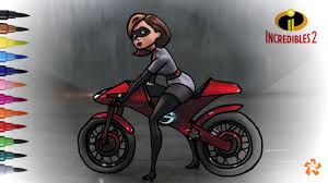 These incredibles 2 coloring pages are always great for a themed party, rainy day activity and road trips! Incredibles 2 Helen Parr Elastigirl Coloring Pages For Children Color Kids Tv Youtube