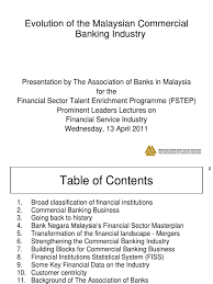 And (4) issues facing malaysia in increasing services sectors. Mdm Chuah Evolution Msian Banking Industry 130411 Abm Pdf Investment Banking Banks