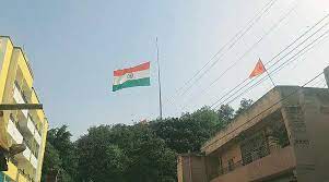 Flags had recently been lowered to honour the 215 children whose remains were discovered at the kamloops indian residential school. Ranchi India S Largest Tricolour Stuck At Half Mast Army Roped In India News The Indian Express