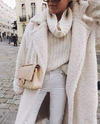 De Mooiste All White Winter Looks Casual Winter Outfits Fall Fashion Coats Fashion
