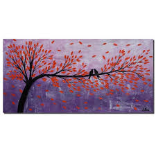 Abstract Art Canvas Painting Love Birds Painting Original Painting Bedroom Wall Art Painting Ar Love Birds Painting Birds Painting Original Oil Painting