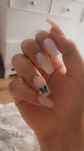 White Butterfly Acrylic Nails Acrylic Nails Coffin Short Spring Acrylic Nails Long Acrylic Nails
