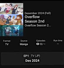 LoKo on X: Overflow season 2 for December anime 👀  t.coqIN1ahHY0m  X