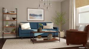 Classic Blue And Brown In A Modern Living Room Modern Style Living Room Design I In 2020 Modern Style Living Room Contemporary Living Room Design Classic Living Room