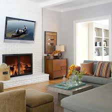 Black And White Fireplace Wall Brick Fireplaces White Fireplace Brick Fireplace Fireplace Makeover