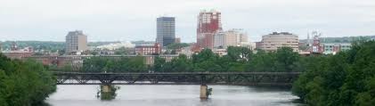 Manchester is in new hampshire, usa. Manchester Nh Skyline From The Queen City Bridge Skyline City Skyline New England States