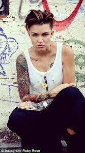 pin von rahel kindya auf ruby rose rubin rose androgyner stil haarschnitt kurz