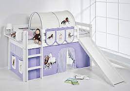 Le lit superposé dissociable permet quant à lui de séparer les deux lits lorsque les enfants grandissent et ont besoin de plus d'intimité. Lit Mezzanine De Lit Jelle 190x90 Blanc Avec Toboggan Enfants Lilo Cheval Mauve Eur 300 45 Picclick Fr