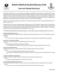 We did not find results for: Ontario Medical Student Bursary Fund 2010 2011 Named Bursaries