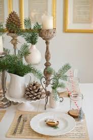 See more ideas about christmas table, christmas table settings, christmas decorations. Natural Christmas Tablescape Christmas Table Decorations Christmas Tablescapes Christmas Decorations