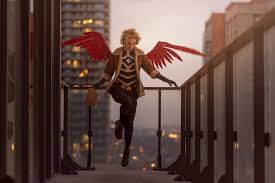 This time he notices tokoyami is chasing after him as he flies using dark shadow's black abyss technique, desperately. Poisonneus As Hawks My Hero Academia Cosplaygirls