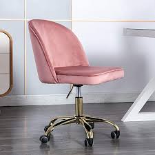 amazon com chairus tufted task chair reception chair with height adjustment armless de pink office chair modern office chair mid century modern office chair