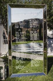 Elegant Sonoma Winery Wedding Elizabeth Anne Designs The Wedding Blog Mirror Seating Chart Sonoma Wedding Seating Chart Wedding