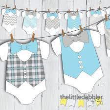 Printable Little Man Bowtie Onesie Baby Shower Banner Blue Etsy In 2021 Baby Shower Onesie Baby One Piece Baby Shower Banner