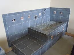 Dog Shower Bath Area With Handcrafted Dog Tiles Dog Bathroom Dog Washing Station Dog Rooms