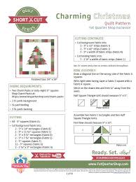 Advertisement quilting has long been a favorite pastime of crafters, and the results are often bea. Charming Christmas Short Cut Series Quilt Pattern Free Pdf Fat Quarter Shop Exclusive Fat Quarter Shop