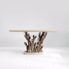 Theodore Alexander S Cactus Console Table Bronze Finish Traditional Furniture Table