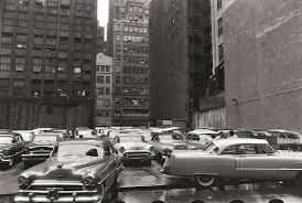 Parking Lot Photo By Frank Paulin 1955 Manhattan Park Street Scenes Vintage Usa