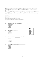 Soalan English Bi Bahasa Inggeris Tahun 4 Paper 1 130307083258 Phpapp01 Pdf Hairstyle Clothing