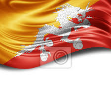 Kein problem, fertigen wir für sie für einen sehr günstigen preis an. Bhutan Flagge Der Seide Mit Copyspace Fur Ihren Text Oder Bilder Fototapete Fototapeten Myloview De