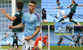 Win a cancelo home shirt. Manchester City 5 0 Burnley Phil Foden Bags A Brace As He Stars In Demolition Daily Mail Online