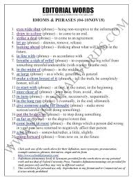 Idioms Phrases We Learnt Last Week Nov 04 10 2018 Idioms And Phrases English Phrases English Words