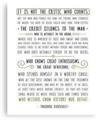 Check spelling or type a new query. Man In The Arena Theodore Roosevelt Quote Canvas Print By Mentdesigns Roosevelt Quotes Theodore Roosevelt Quotes Daring Greatly Quote