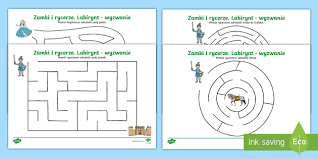 Labirynt.com is tracked by us since april, 2011. Karty Pracy Labirynt Zamki I Rycerze Teacher Made