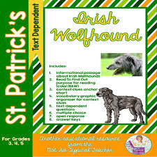 St Patricks Day Informational Text Comprehension Activities Irish Wolfhound