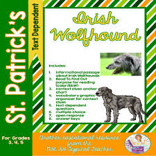 St Patricks Day Informational Text Comprehension Activities Irish Wolfhound