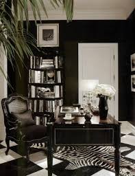 Black And White Home Office Design B Office Space Deco Maison Decoration Interieure Mobilier De Salon