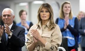 Melania Trump appears in public as president attacks 'vicious, fake' rumours  | Melania Trump | The Guardian