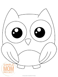 Everyone's talking about superb owls! Free Printable Woodland Owl Template Simple Mom Project