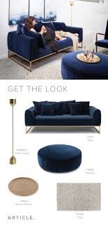 Create A Dreamy Space With Warm Blue Velvets And Gold Accents Blue Velvet Sofa Living Room Indigo Blue Living Room Blue And Gold Living Room