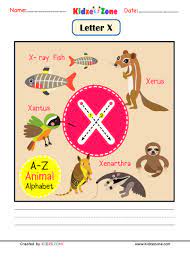 Top animals that start with x. Kindergarten Letter X Animal Picture Cards Worksheet
