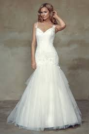 Mermaid wedding dress with a structured shape. Brylee Wedding Dress Luv Bridal Formal