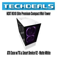Maybe you would like to learn more about one of these? Nzxt H510 Elite Premium Compact Mid Tower Atx Case W Tg Smart Device V2 Matte Black Matte White Lazada Singapore