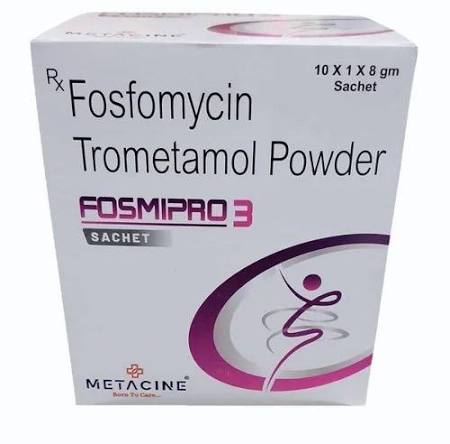 Fosfomycin Trometamol Sachet Fosmipro, Packaging Size: 8 gm at ₹ 50/pack in Nagpur