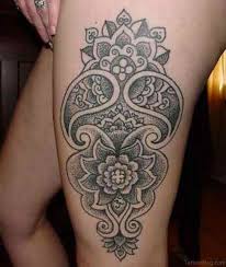 Flower bouquet, tattoo designs shoulder. 70 Fabulous Mandala Tattoos For Thigh