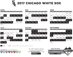 White Sox Unveil 2017 Schedule Nbc Sports Chicago