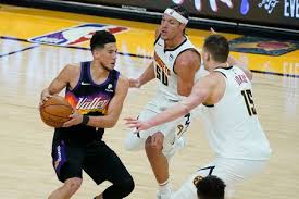 The nuggets and the phoenix suns have played 179 games in the regular season with 82 victories for the nuggets and 97 for the suns. M0bhxd5it1m0am