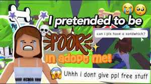 There are many free adopt me money videos on youtube but most of them are outdated and don't work. I Pretended To Be Poor In Adopt Me And I Got Free Stuff Crazy Roblox Adopt Me Youtube