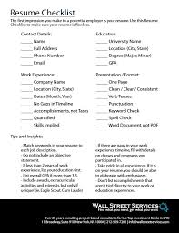 Resume Checklist For Financial Jobs Resume Tips Resume Advice Cover Letter For Resume
