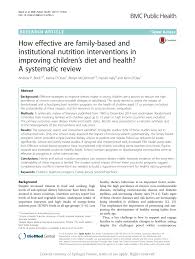 Find the best community child health specialist in south grafton, nsw. Pdf How Effective Are Family Based And Institutional Nutrition Interventions In Improving Children S Diet And Health A Systematic Review