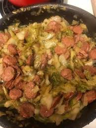 Southern Fried Cabbage With Sausage Recipe Food Com Recipe Southern Fried Cabbage Fried Cabbage With Sausage Cabbage Recipes With Sausage