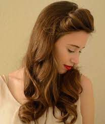Vintage Half Up Half Down Hair You Must Try Pretty Designs Chic Hairstyles Vintage Hairstyles Hair Styles
