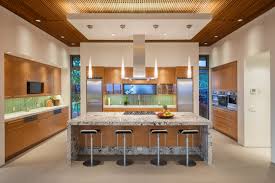 Recessed lights, usually the main ceiling area are using this recessed light and it's also can be dimmed. Modern Small Kitchen Ceiling Design Novocom Top